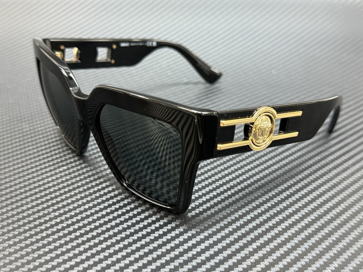 NEW VERSACE VE4458 GB1/87 UNISEX SUNGLASSES VERSACE MOD 4458 BLACK Versace VE4458 Sunglasses GB1/87 Black - eye-oo.com main image 4