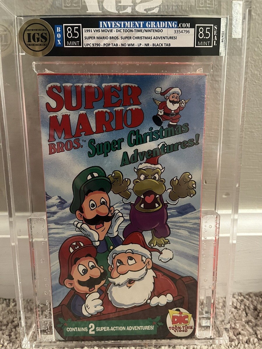Super Mario Brothers Super Show VHS Brand New Sealed IGS Graded