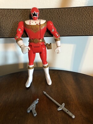 1996 Mighty Morphin Power Rangers Zeo Red Ranger Flip Head
