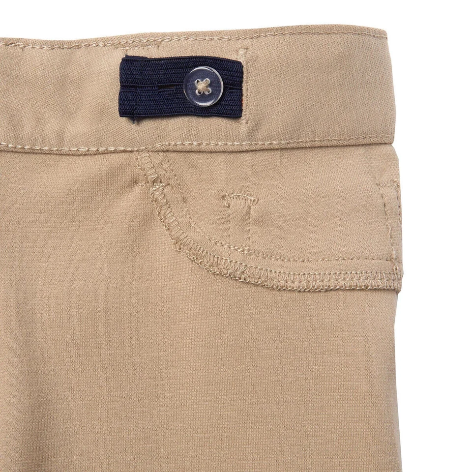 Pantalón tejido ajustado French Toast para niñas jóvenes, beige talla 12 Foto 4 de 4