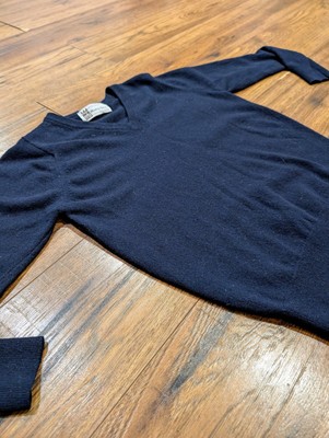100% Cashmere VINTAGE MURRAY BROS. Scotland V-Neck Sweater Boys Size 8-10 Kids