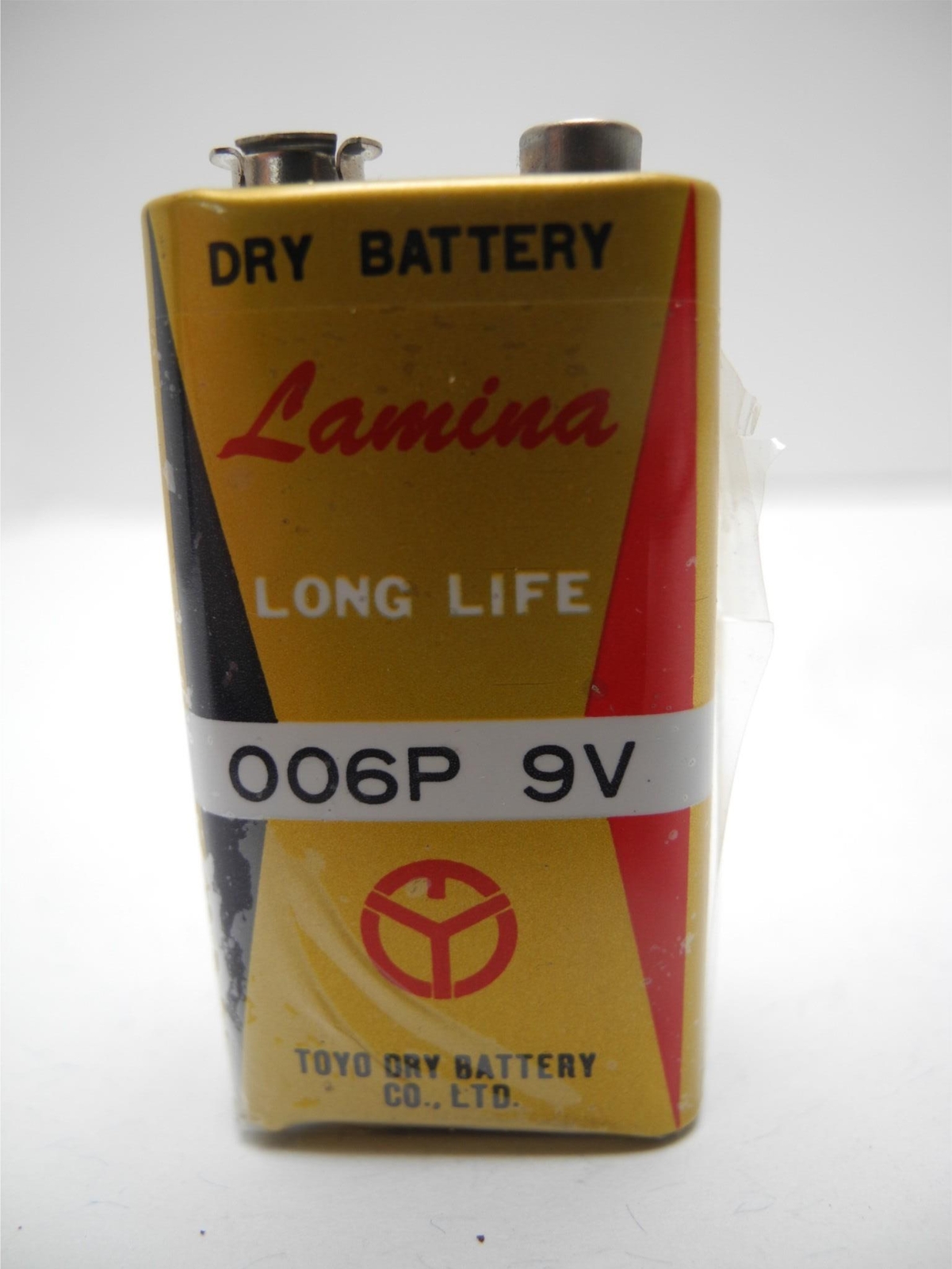 Vintage LAMINA Long Life 9V Dry Battery for Transistor Radios 006P 9V TOYO Japan