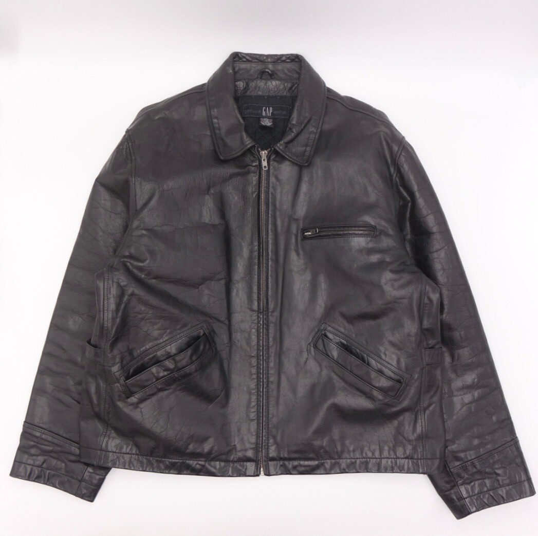 Vintage Gap Motorcycle Jacket With Side Adjusters Men's Large | eBay