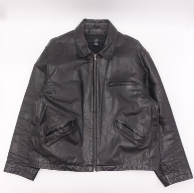 Vintage Gap Motorcycle Jacket With Side Adjusters Men's Large