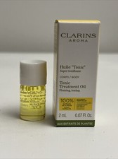 Clarins Aroma Tonic Oil Body Treatment Natural 100 Plant Extracts Oil 0.07oz