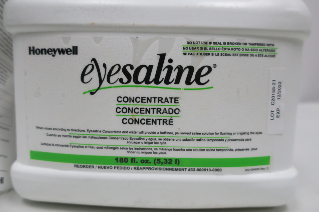 Honeywell 32000513 Eyesaline Eye Wash Saline Concentrate 180oz eBay