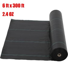 6ft x300ft Weed Barrier Landscape Fabric Woven Weed Control Mat 2.4OZ