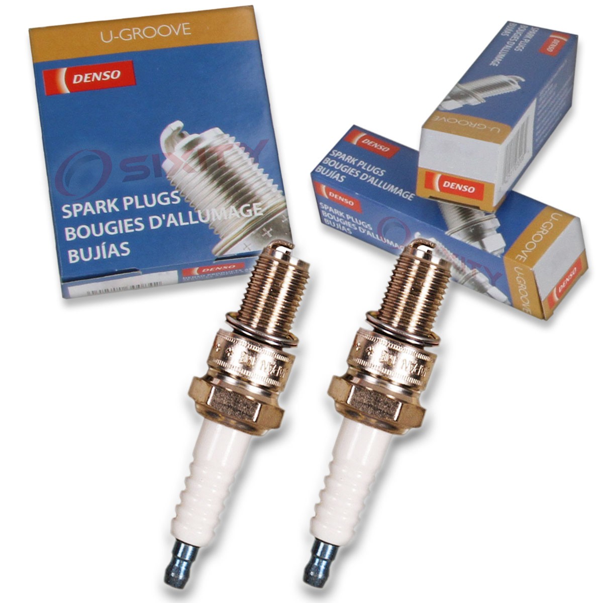 2 pc Denso Standard U-Groove Spark Plug for Ski-Doo MX Z 440 X 2001-2007 rc