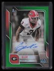 2025 Bowman Chrome University Football Green Refractor CJ Allen #BCA-CJA
