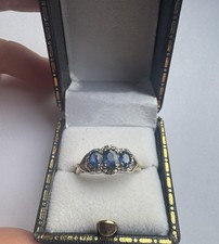 Sapphire Ring 9ct Gold Size L