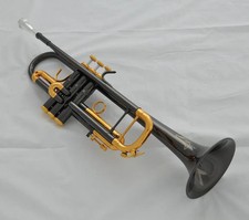 Unbranded Bb Trumpet High Quality Brass Black Nickel Gold Plated Instrument