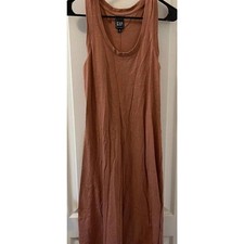 Gap Women’s Sleeveless Knit Maxi Dress Orange Brown Rust Size XS