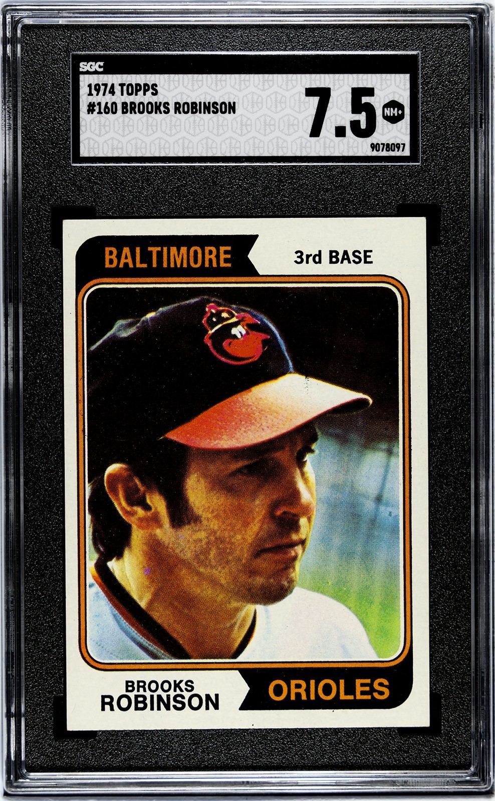 1974 Topps #160 Brooks Robinson SGC 7.5 "Human Vacuum"