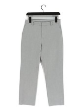 Uniqlo Women's Suit Trousers M Grey Polyester with Elastane, Viscose Dress Pants