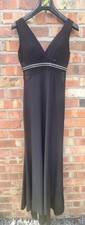Long Black Evening Gown Spanish Lucas & Emma Fashion size Large UK 12 Nwt