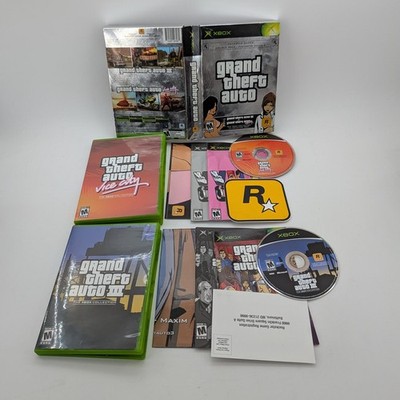 Grand Theft Auto Double Pack Complete Microsoft Xbox XBX Works Tested Authentic