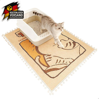 Katzenklo Matte Xxl Rutschfest-Leicht Zu Reinigen, Pfotenfreundlich Khaki