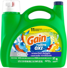 Ultra Oxi Liquid Laundry Detergent, Waterfall Delight Scent, 194 Fl Oz, 134 L... 0.14 per gallon