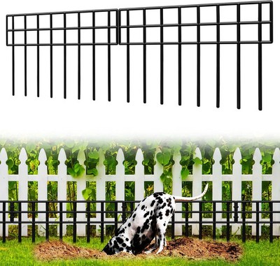 Animal Barrier Fence, 14 Pack No Dig Fence Panels,19.52Ft(L) X 13Inch(H) Garden