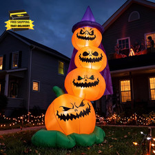 6 FT Halloween Inflatables Outdoor Pumpkins                