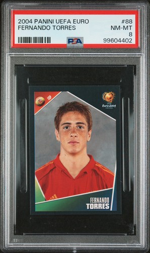 Fernando Torres #88 2004 Panini UEFA Euro card