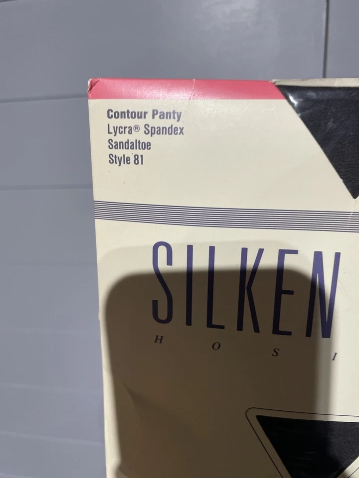 Vintage Nordstrom Pantyhose Silken Sheer Womens Size D Style 1 Black Illusion - Image 3 of 4