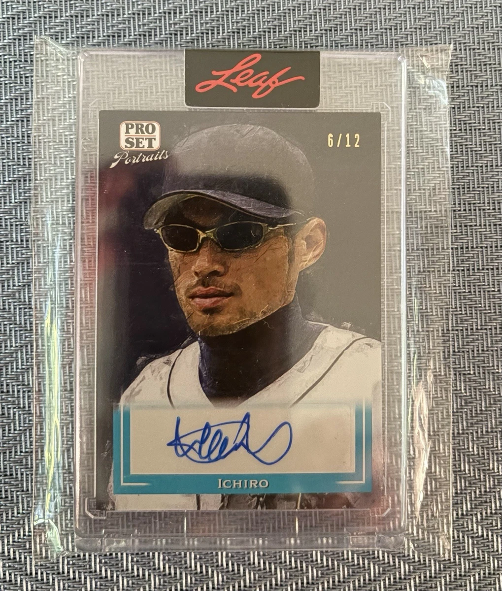 Leaf Ichiro Suzuki Autographed Baseball Sports Trading Cards