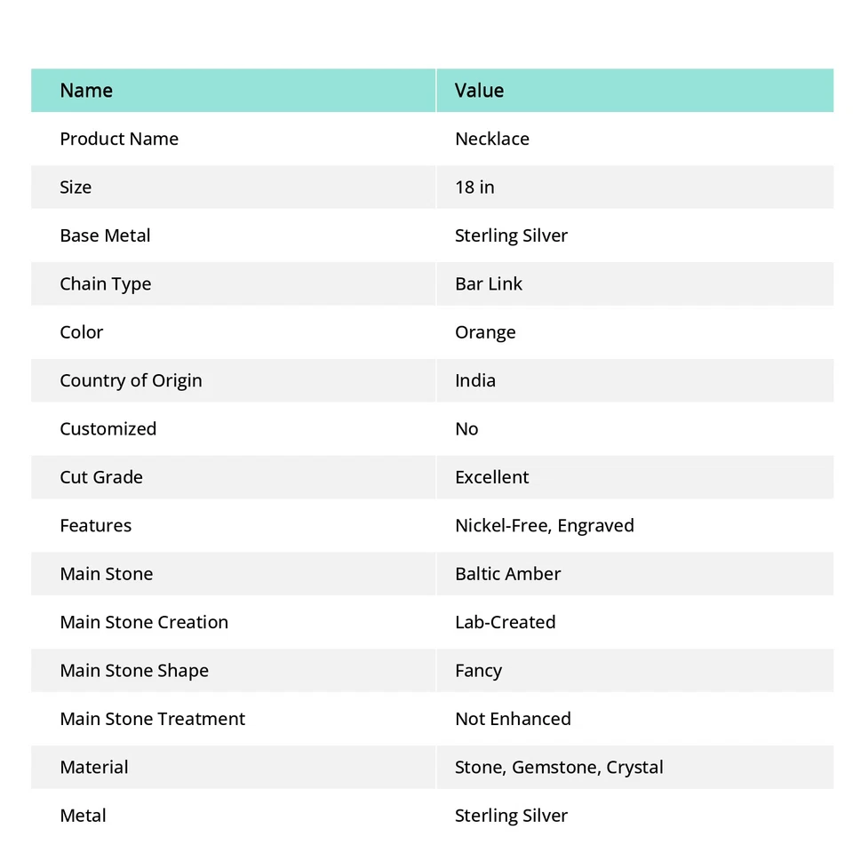 Baltic Amber Gemstone 925 Sterling Silver Necklace 18" g974 - Image 2 of 4