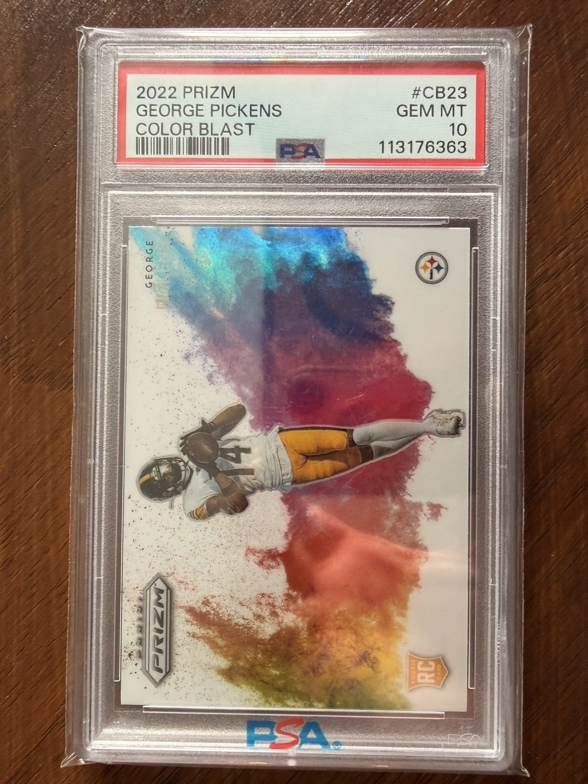 George Pickens Panini Prizm Color Blast #CB23 Base