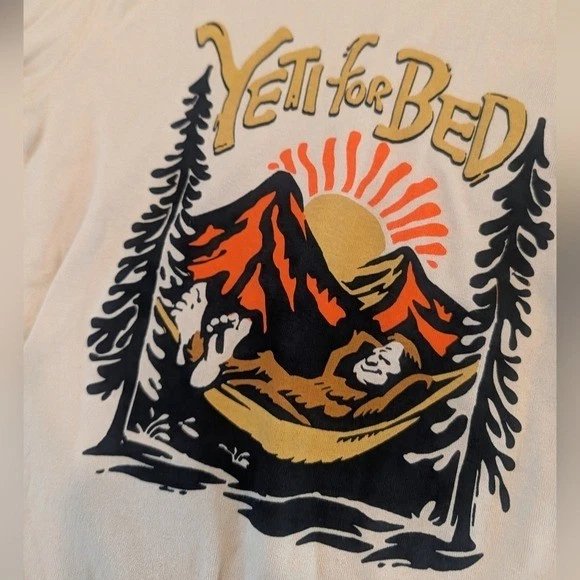 Juego de pijama para niños OLD NAVY - Yeti crema y marrón para cama estampado talla 10 Foto 3 de 4