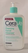 CeraVe Foaming Facial Cleanser for Normal to Oily Skin-Value Size 16 Fl Oz