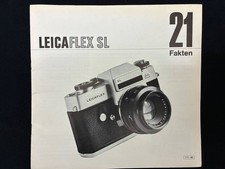 Catalog Leica LEICAFLEX SL Camera Rare Features German Version