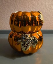 Fall Halloween Pumpkin Bath Body Works Foaming Soap Holder Orange Gold