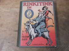 Rinkitink in Oz by L. Frank Baum 1916-Later Printing, Color Illustrations