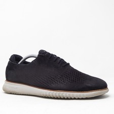 Cole Haan 2.0 ZEROGRAND Laser Oxford Shoes Mens Size 11M Black Nubuck C23807