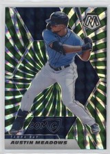 2021 Panini Mosaic Green Swirl Mosaic Prizm 1/11 Austin Meadows #39 2b2