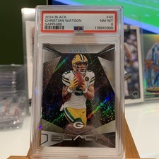 Christian Watson 2024 Panini Black /35 Packers PSA 01  /35 #d 🔥 FOTL  FIRST