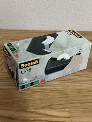Vtg 3M Scotch C-38 Black Tape Dispenser Vintage *NEW IN BOX*