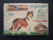 Vintage -SEALED- 1960s BACHMANN "Dogs Of The World" COLLIE - LASSIE MODEL KIT