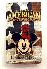 Disney Minnie Mouse American Stars  2005 LE  2000 Pin New on Card