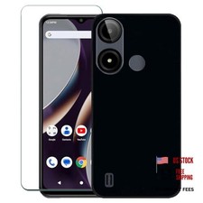 for BLU C9 Case with Screen Protector - Flexible Ultra Slim Thin black