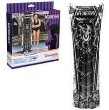 SWIMWAYS WEDNESDAY POOL FLOAT INFLATABLE SUNTANNER OVER 5.8' LONG ADDAMS FAMILY