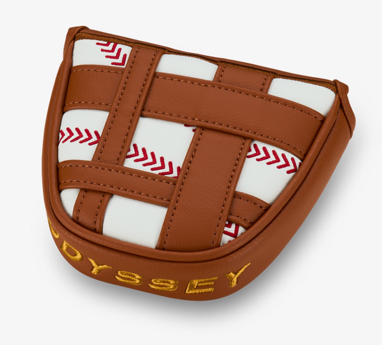 NEW Odyssey Limited Edition Baseball Glove White/Brown Mallet Putter Headcover
