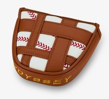 NEW Odyssey Limited Edition Baseball Glove White/Brown Mallet Putter Headcover
