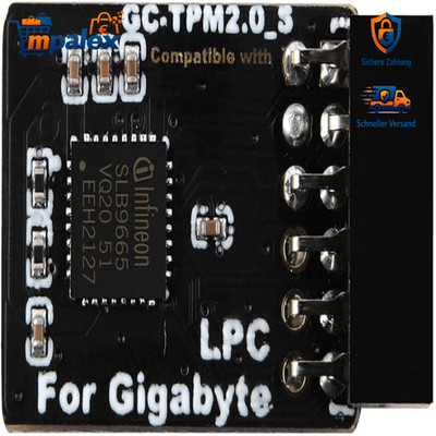 TPM2.0 Modul LPC 12Pin SLB9665 Gigabyte Motherboard Kompat