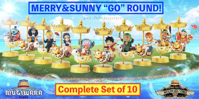 ONE PIECE World Collectable Figure MERRY & SUNNY GO ROUND Complete
