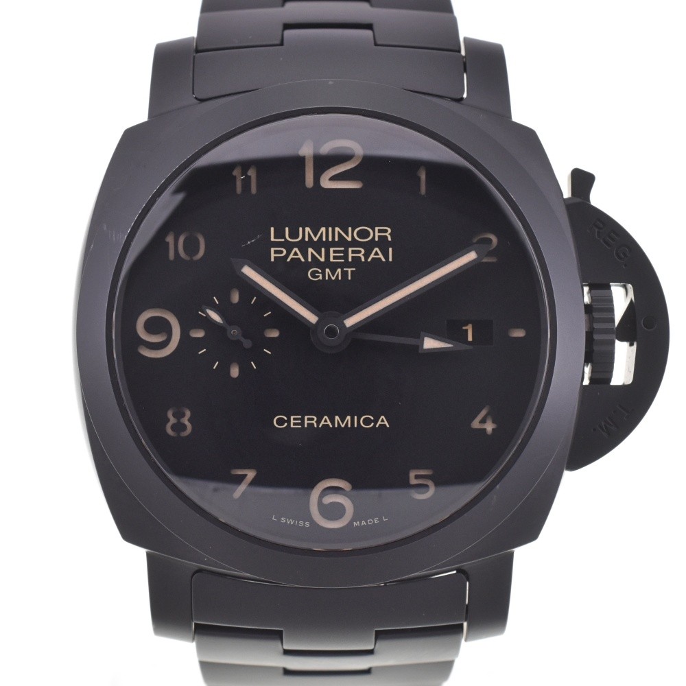 discount PANERAI Luminor 1950 3DAYS GMT Tuttonero PAM00438 Men's Watch K#142916