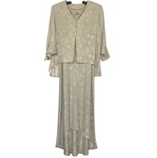 K Studio Vintage High-Low Dress Tan Color