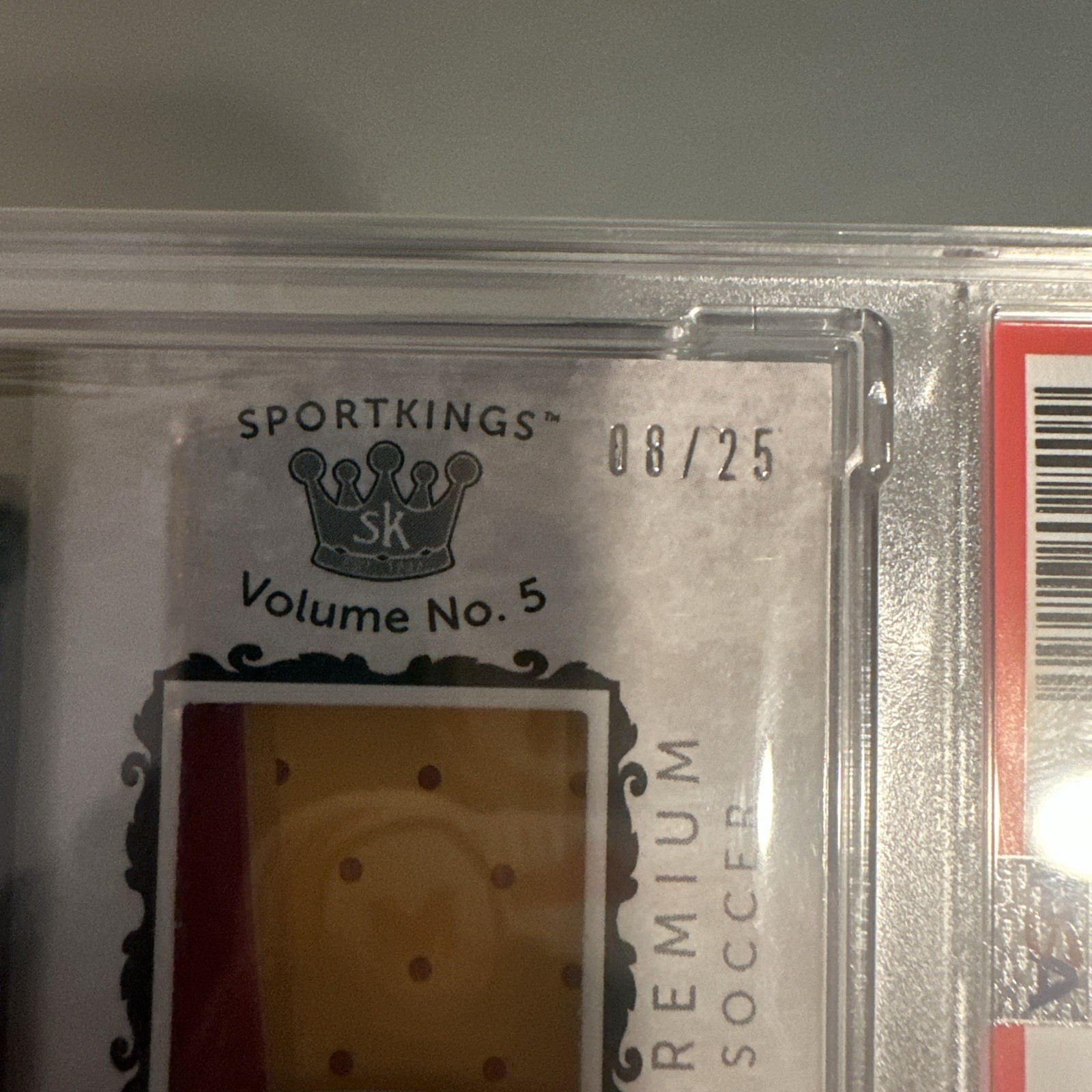 RARE! 2024 Sportkings Jersey Lionel Messi GAME WORN patch Limited /25  PSA 8 view 3