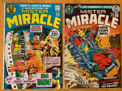 Mister Miracle 4 and 5 - 1st Big Barda and 1st Female Furries - Jack Kirby!